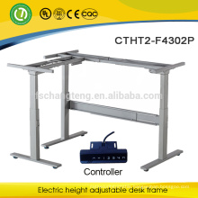 Adjustable height sit to stand up mechanism& lifting column aluminum&office computer desk frame